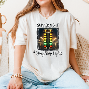 Summer Night & Drag Strip Lights T-Shirt - Gildan S-3XL