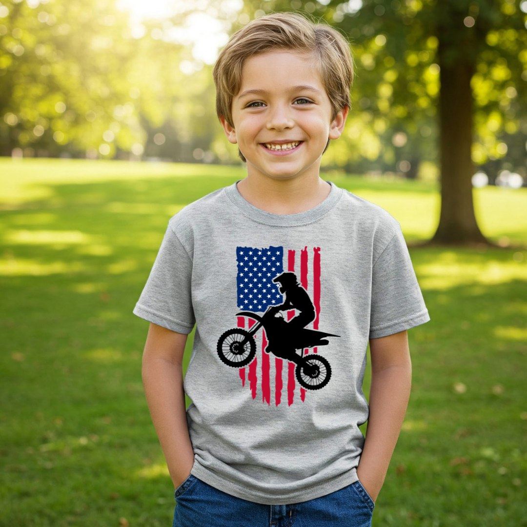 American Motocross Youth T-Shirt - Gildan Youth YXS-YXL