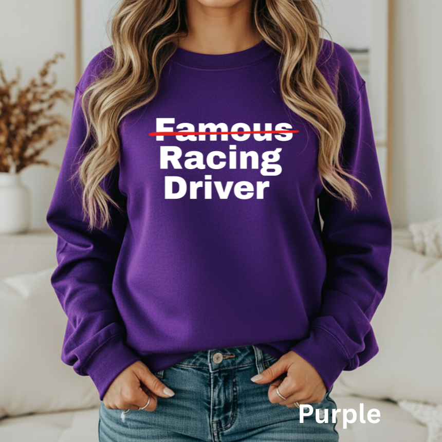 Famous Racing Driver Sweatshirt -Unisex Gildan S-3XL