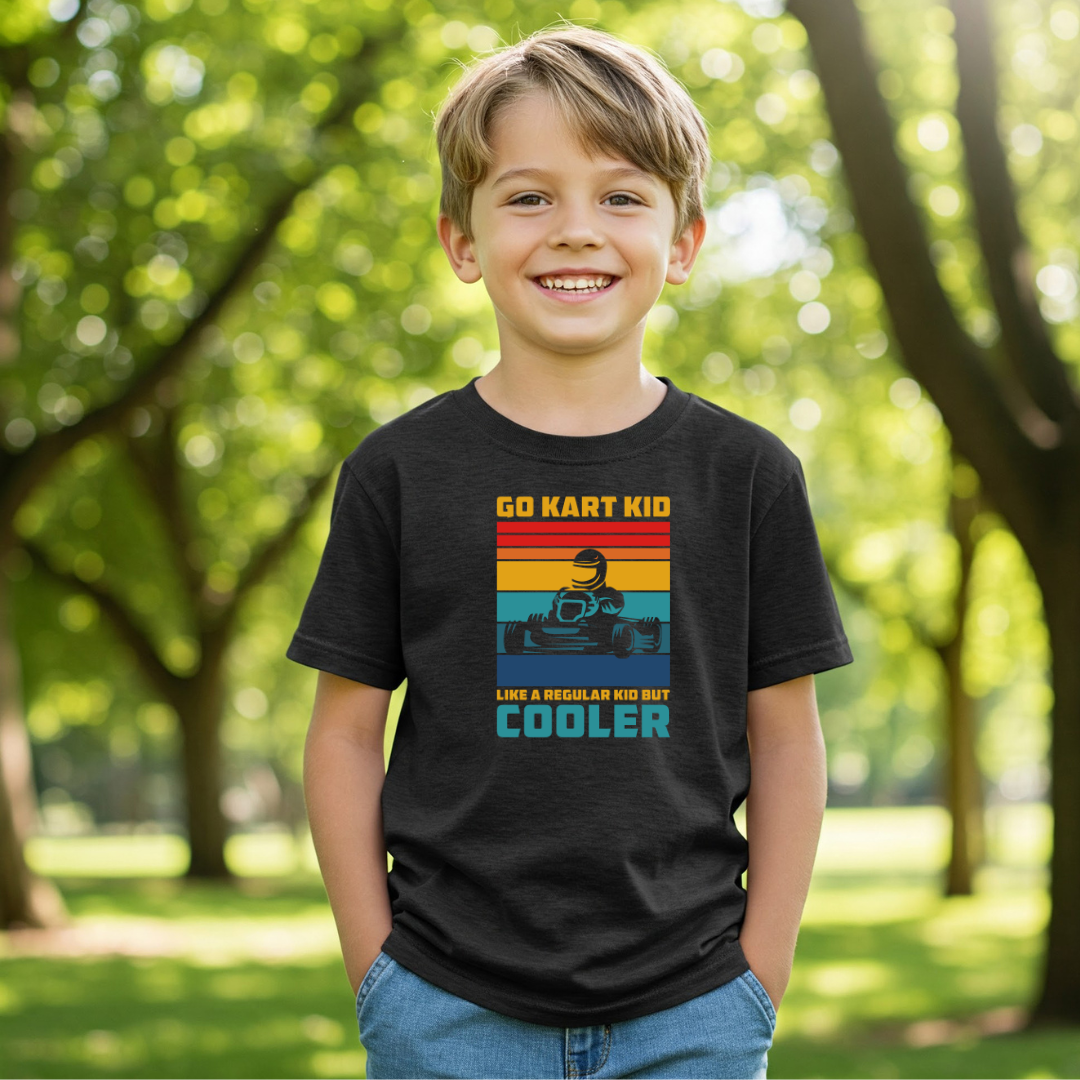 Go Kart Kid Like a Regular Kid But Cooler Tee | YXS- ADULT XL