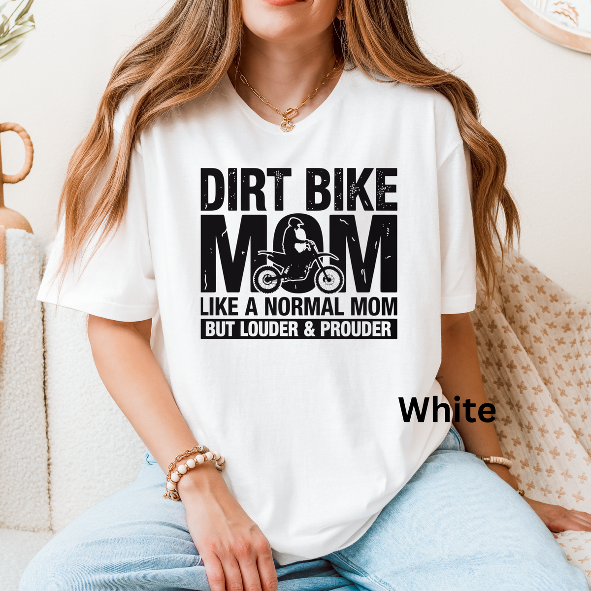 Dirt Bike Mom Graphic T-Shirt - Unisex Gildan Tee - DTF Printed - S-5XL
