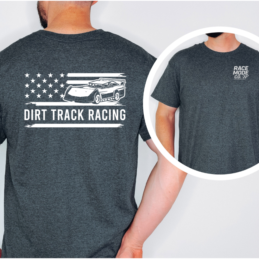 Dirt Track Racing Late Model Double-Sided T-Shirt - Gildan S-5XL