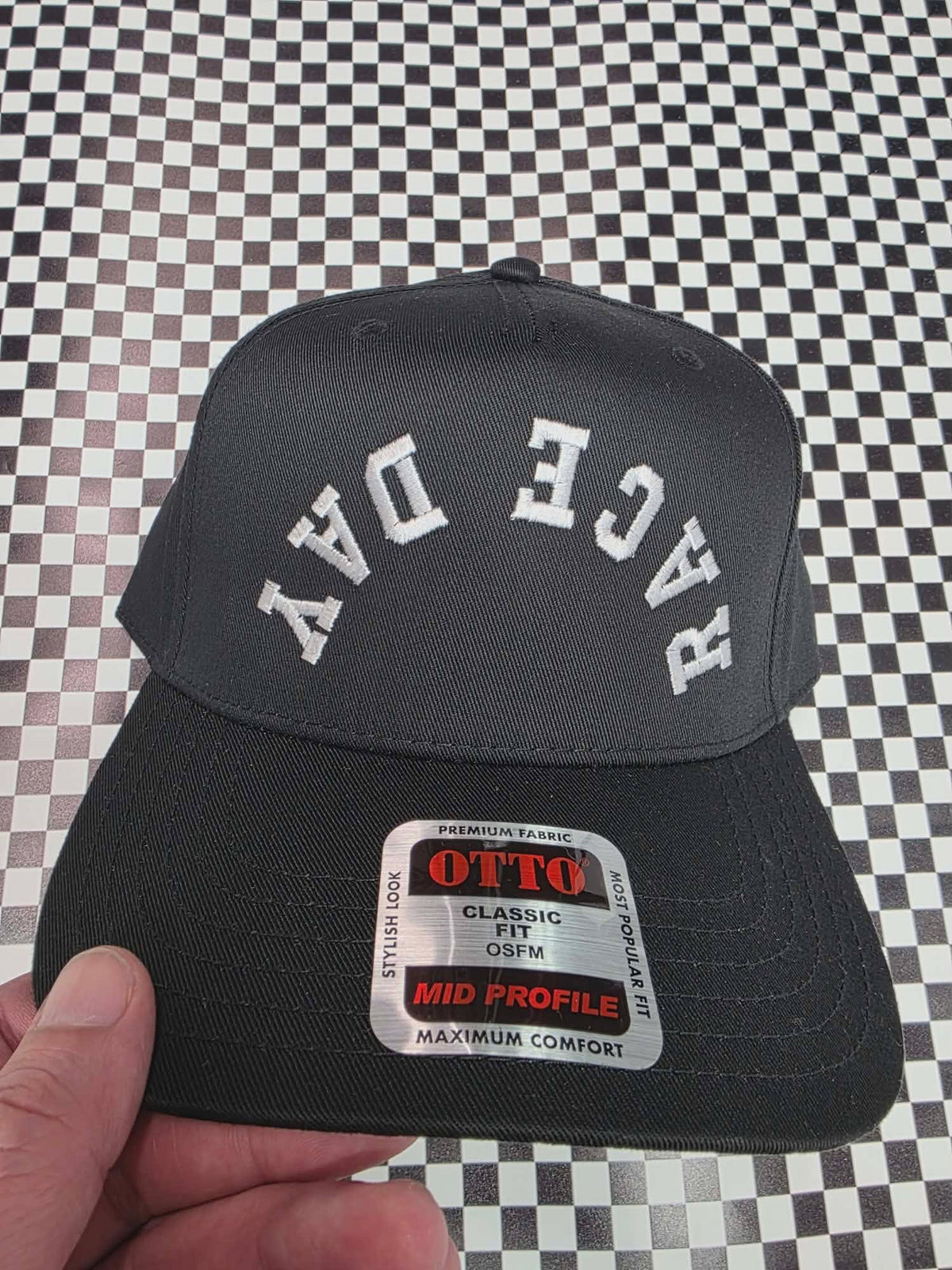 RACE DAY ARCHED UPSIDE DOWN HAT