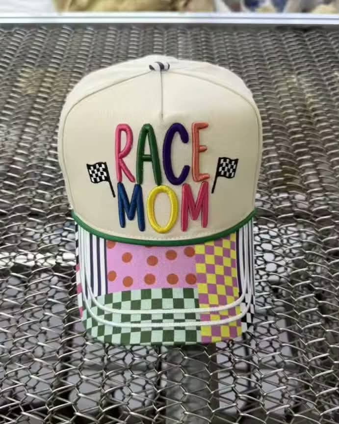 MULTI COLOR RACE MOM HAT