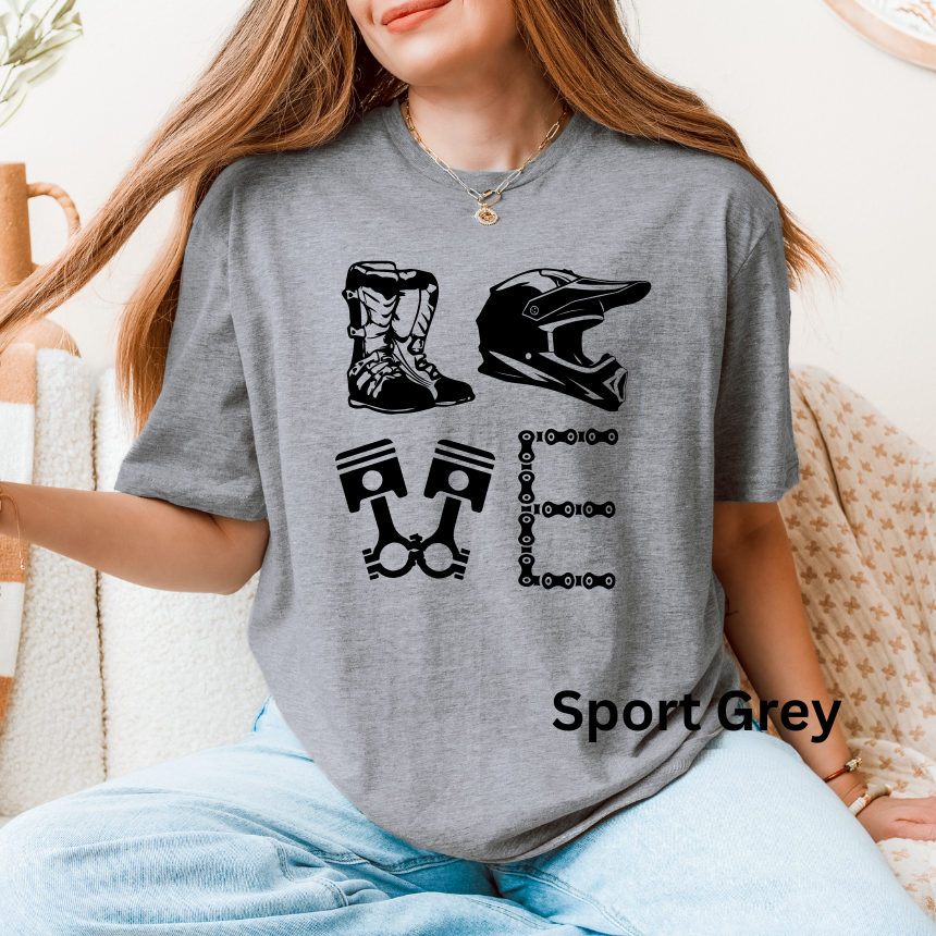 Love Motocross T-Shirt - Moto Gear Graphics - Unisex Gildan S-4XL