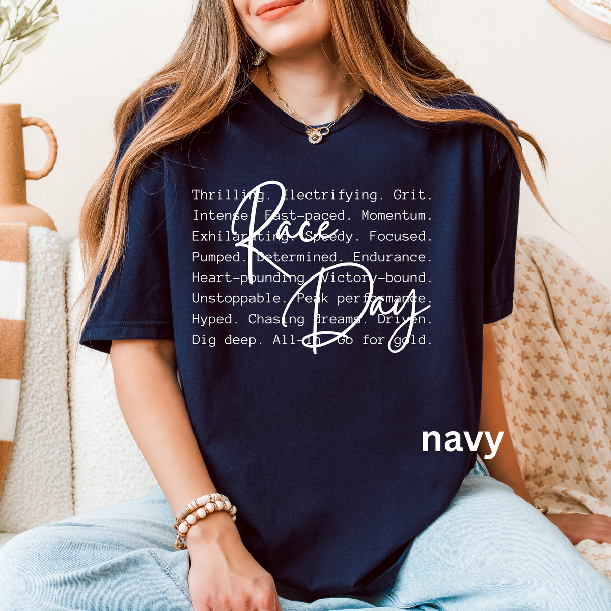 Race Day Energy T-Shirt - Motivational Racing Tee - Unisex Gildan S-5XL