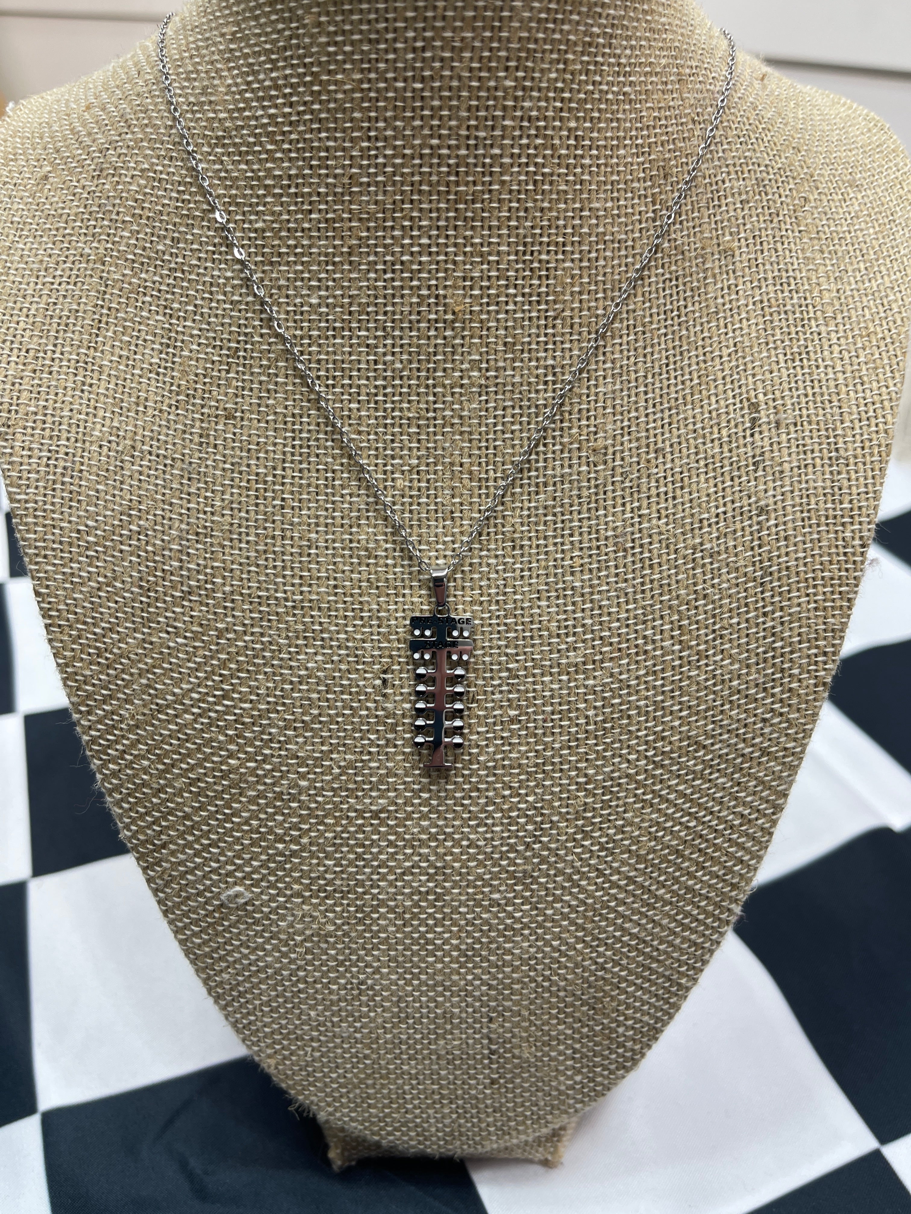 Drag Racing Christmas Tree Necklace | Silver | Surgical 316L
