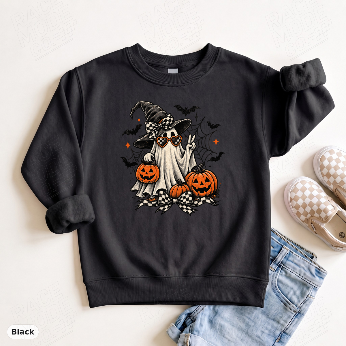YOUTH- Groovy Ghost Halloween — Gildan 18000B