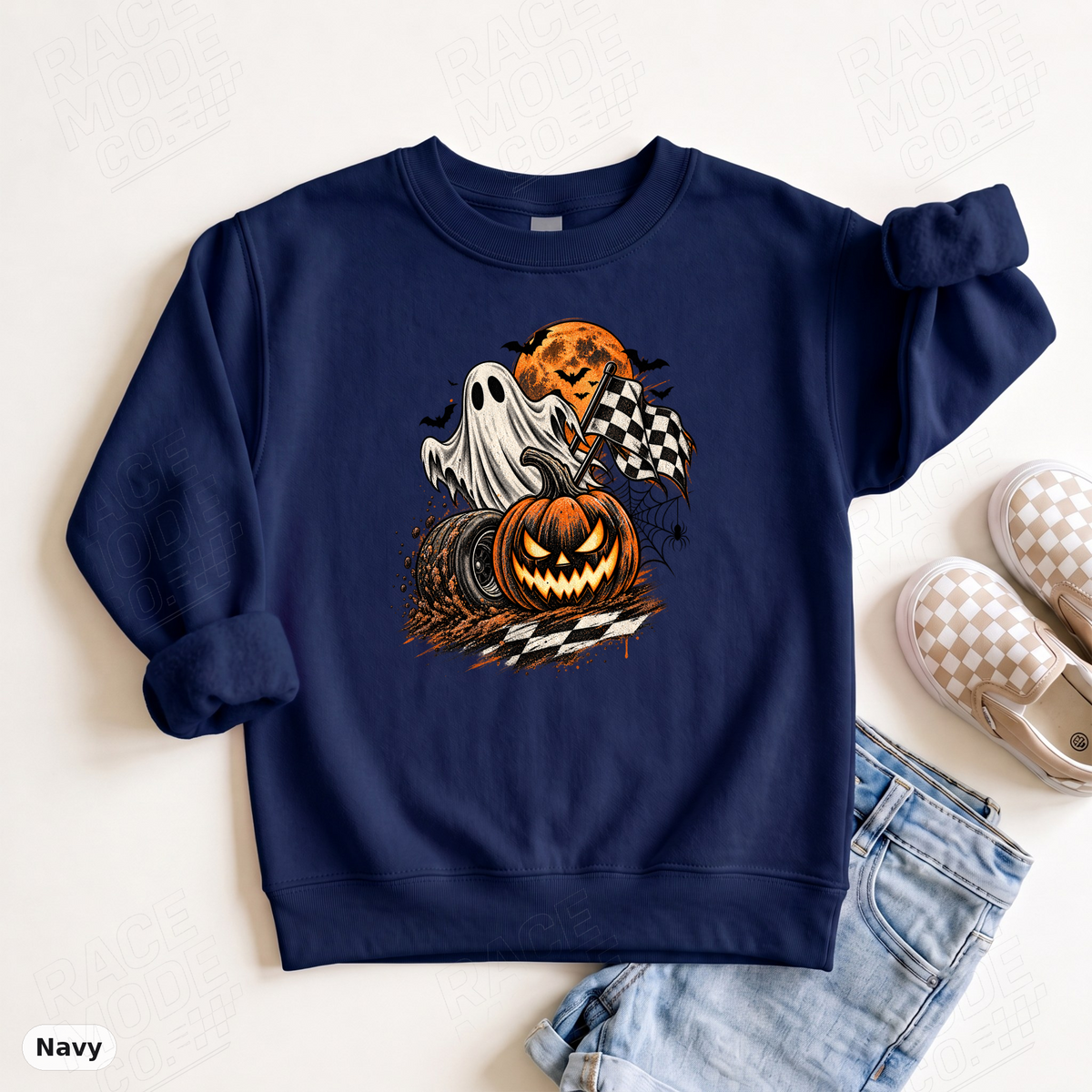 YOUTH - Racing Jack-O-Lantern — Gildan 18000B