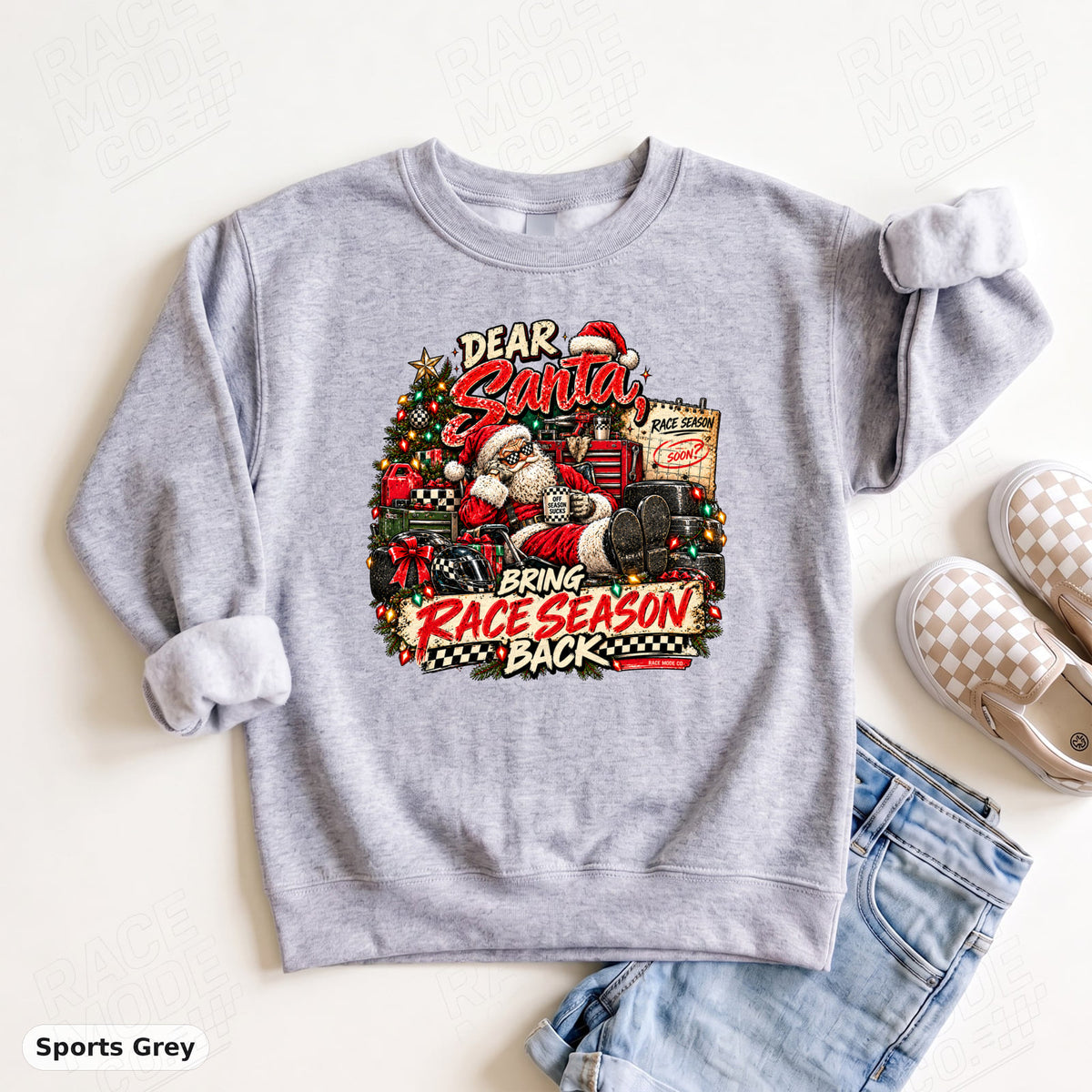 YOUTH - Dear Santa, Bring Race Season Back — Gildan 18000B