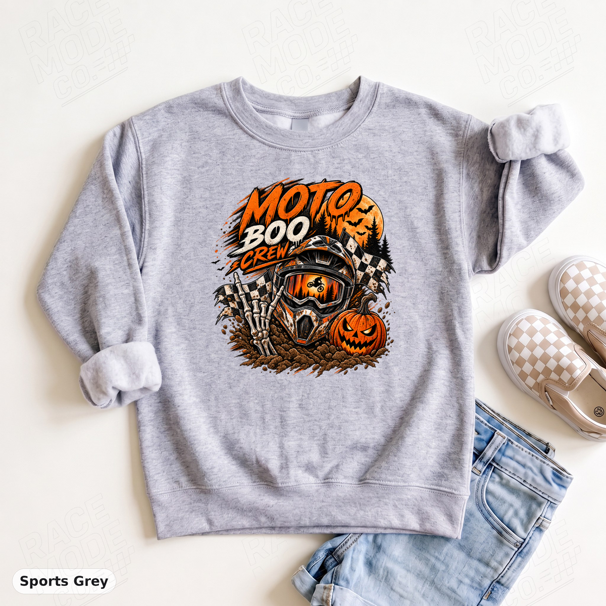 YOUTH - Moto Boo Crew — Gildan 18000B