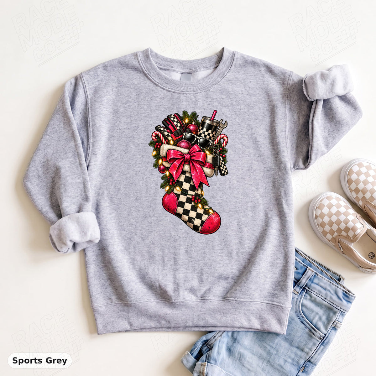YOUTH - Racing Christmas Stocking — Gildan 18000B