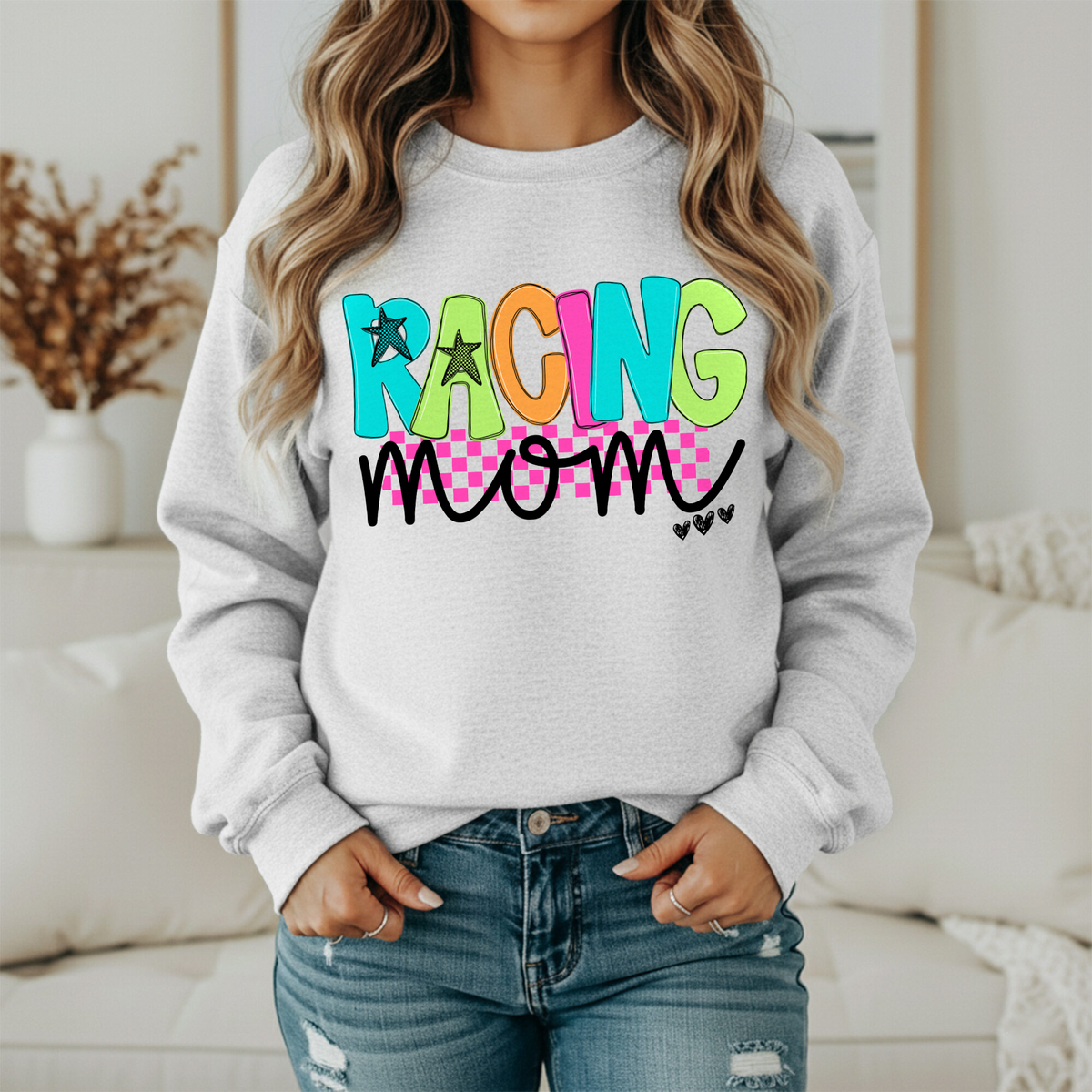 Racing Mom — Gildan 18000