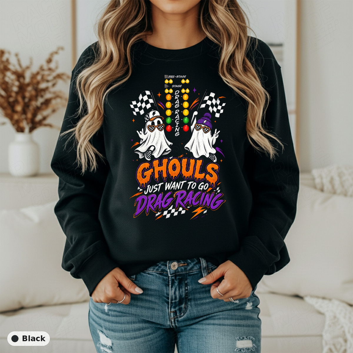 Ghouls Just Want To Go Drag Racing — Gildan 18000