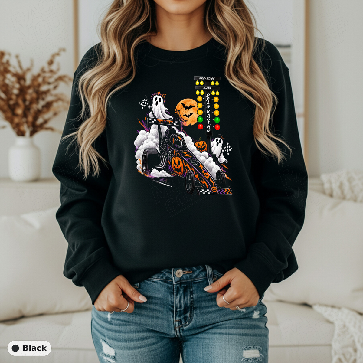 Halloween Drag Racing — Gildan 18000