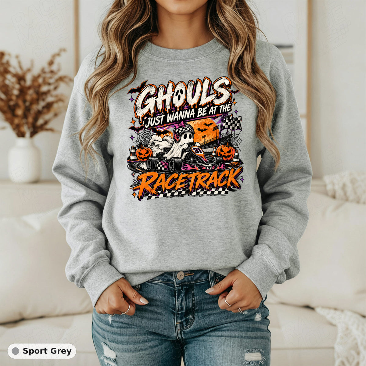 Ghouls Just Wanna Be At The Racetrack G0-Kart — Gildan 18000