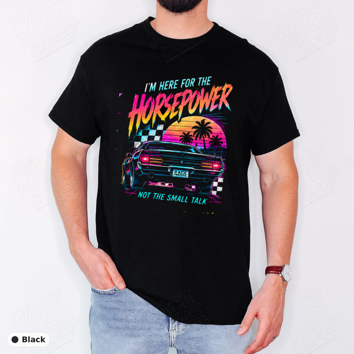 Here For The Horsepower — Gildan 5000