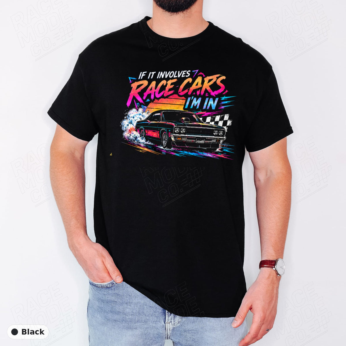 If It Involves Race Cars I'm In — Gildan 5000