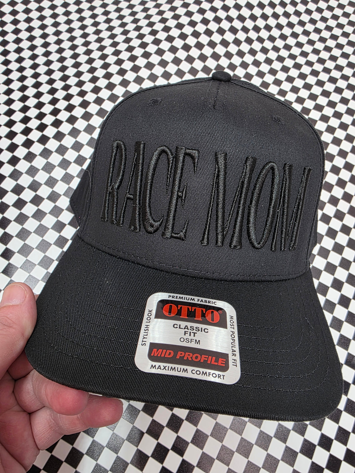 RACE MOM 3D EMBROIDERED HAT