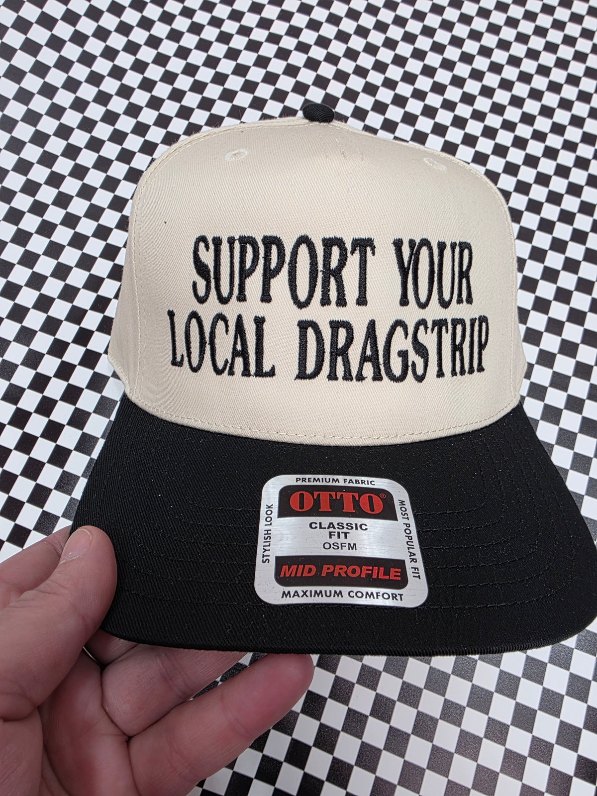 SUPPORT YOUR LOCAL DRAGSTRIP EMBROIDERED HAT