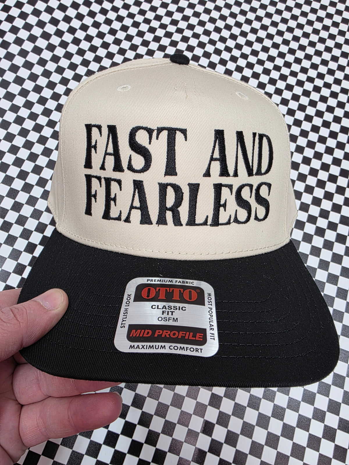 FAST AND FEARLESS EMBROIDERED HAT
